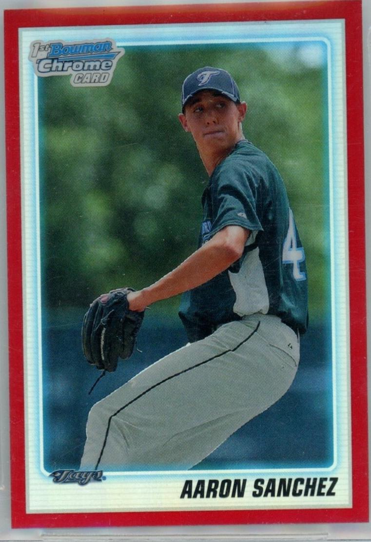 Aaron Sanchez [Red Refractor Autograph] #BDPP74