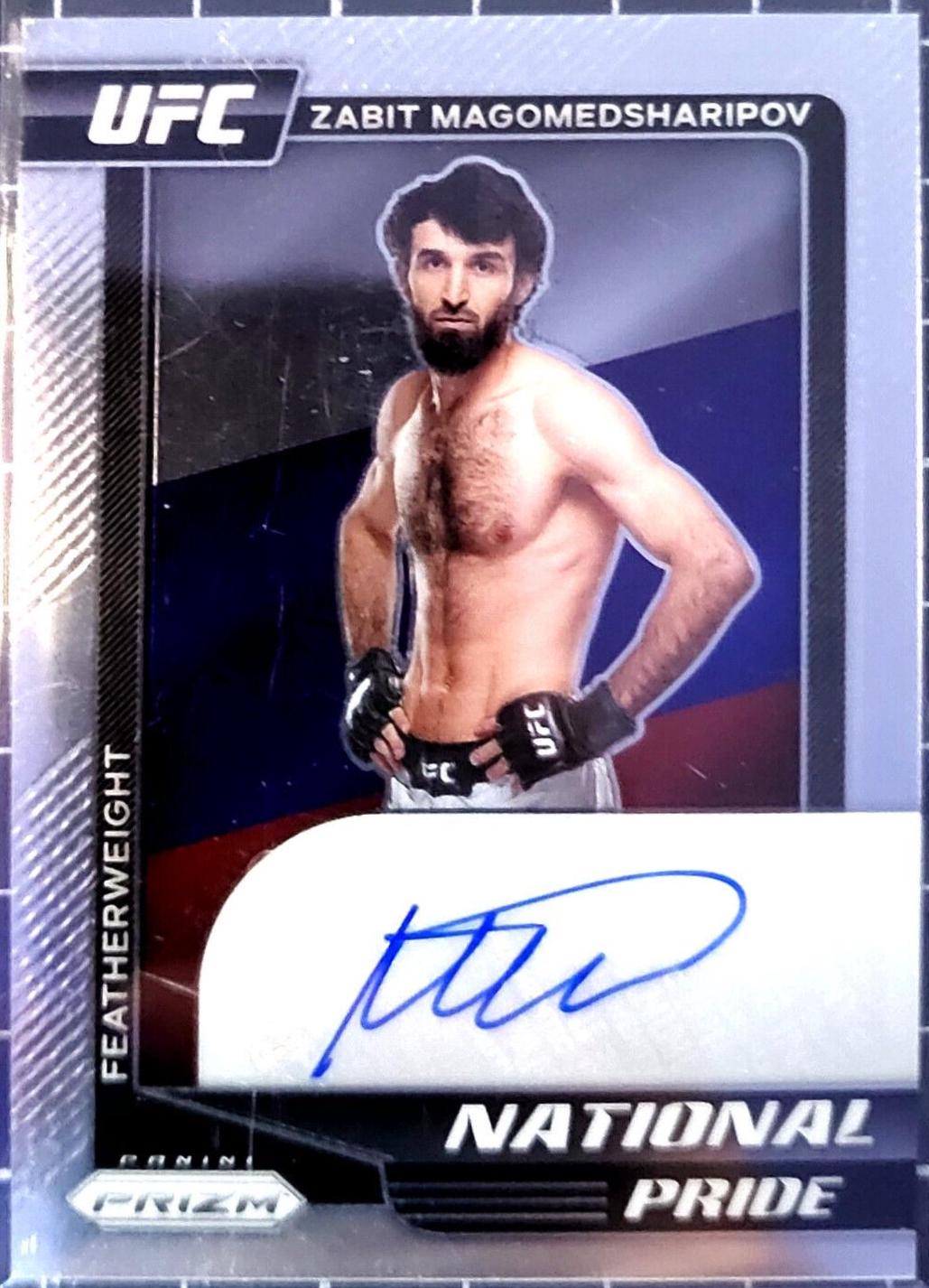 Zabit Magomedsharipov #NP-ZBM Ufc Cards 2021 Panini Chronicles UFC National Pride Signatures