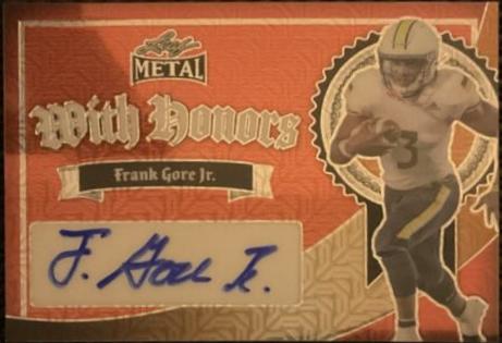 Frank Gore Jr. #WH-FGJ 2024 Leaf Metal With Honors Autograph Football