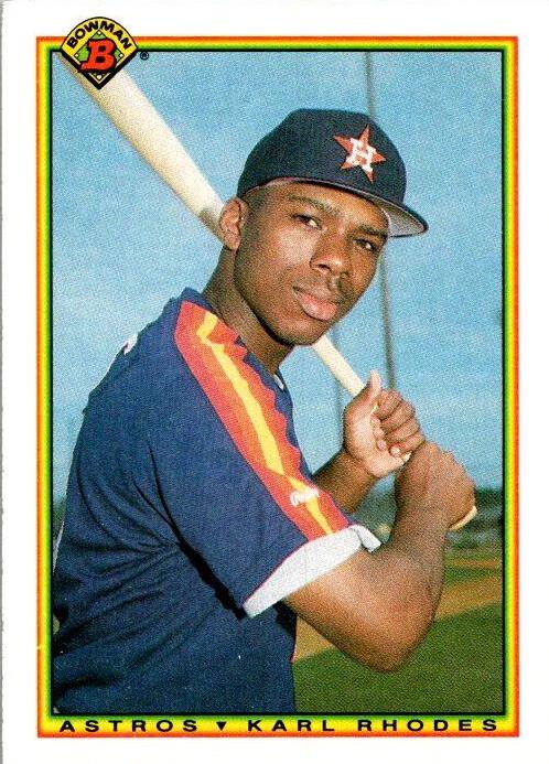 Karl Rhodes #79 Baseball Cards 1990 Bowman