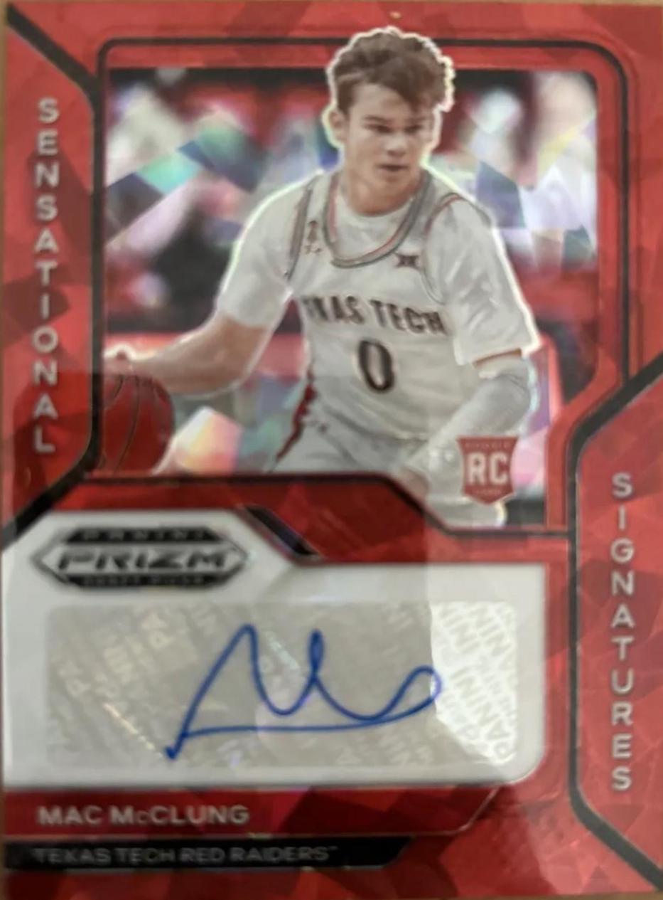 Mac McClung [Red Ice] #SS-MAC Basketball Cards 2021 Panini Prizm Draft Picks Sensational Signatures