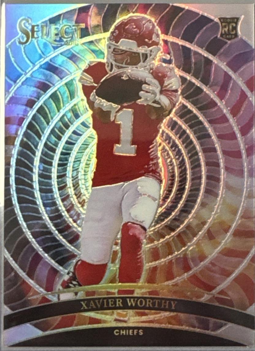 Xavier Worthy #15 Football Cards 2024 Panini Select Color Wheel