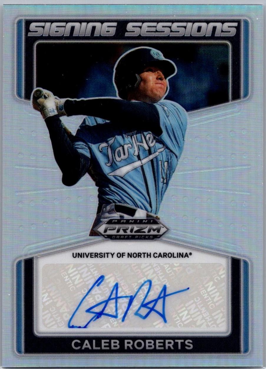 Caleb Roberts #SS-CR Baseball Cards 2022 Panini Prizm Draft Picks Signing Sessions