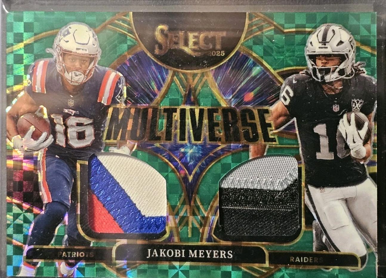 Jakobi Meyers [Green Prizm] #5 Prices | 2025 Panini Select