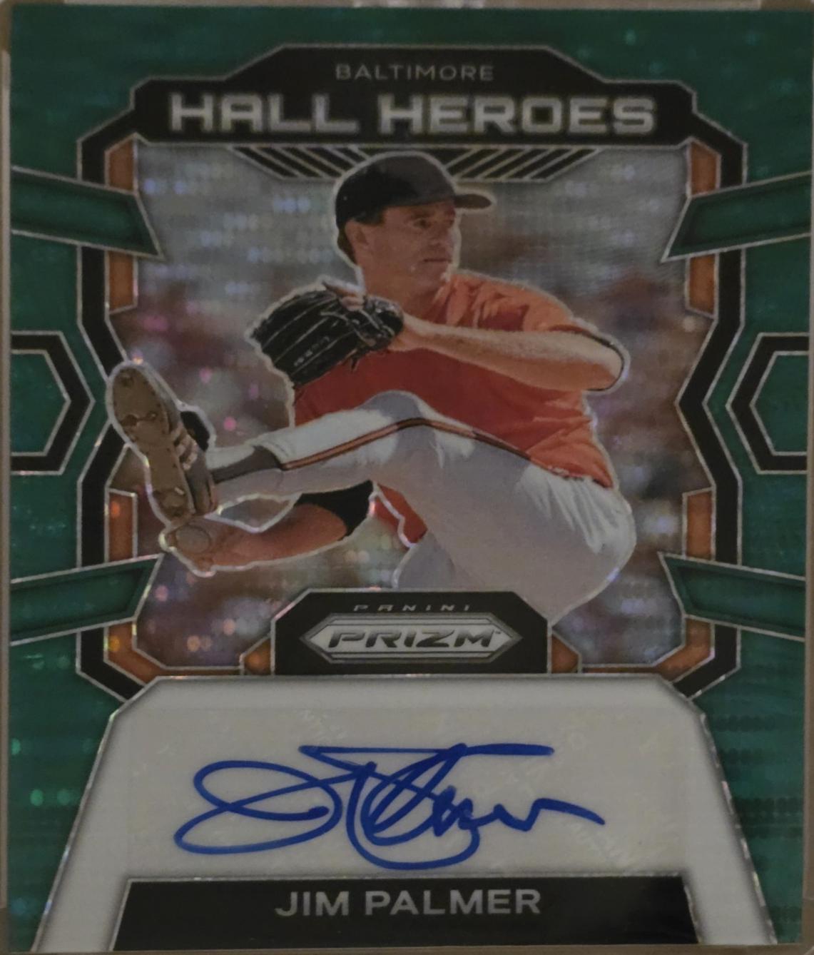 Jim Palmer #HHA-JP Baseball Cards 2024 Panini Prizm Hall Heroes Autograph