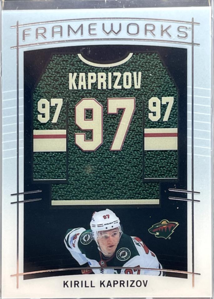 Kirill Kaprizov #F-KK Hockey Cards 2024 SP Game Used Frameworks
