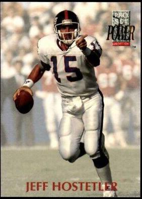 Jeff Hostetler #15 Football Cards 1992 Pro Set Power