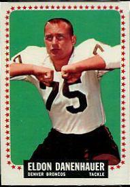 Eldon Danenhauer #44 Football Cards 1964 Topps