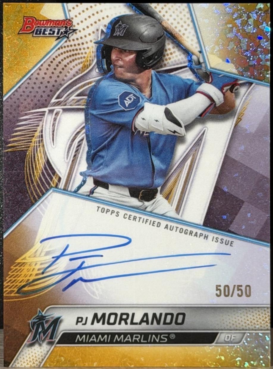 PJ Morlando [Gold Mini-Diamond Refractor] #B25-PM