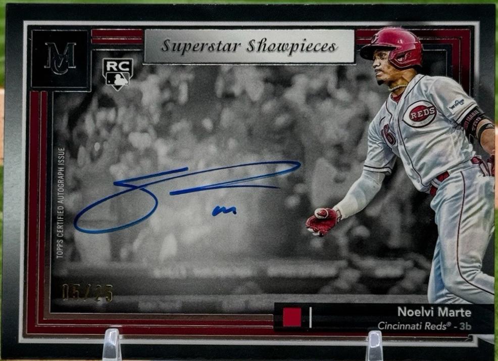 Noelvi Marte #SS-NOE Baseball Cards 2024 Topps Museum Collection Superstar Showpieces