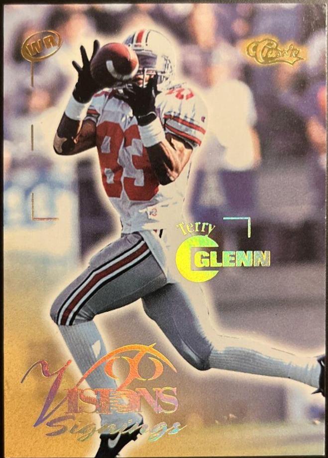 Terry Glenn #45 Football Cards 1996 Classic Visions Signings