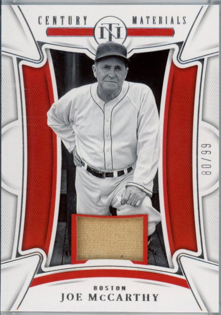 Joe McCarthy #25 Baseball Cards 2023 Panini National Treasures Century Materials