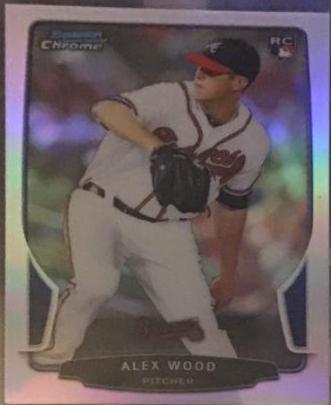 Alex Wood #14 Baseball Cards 2013 Bowman Chrome