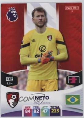 Neto #11 Soccer Cards 2024 Panini Adrenalyn XL Premier League