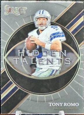 Tony Romo #HT-10 Football Cards 2021 Panini Select Hidden Talents