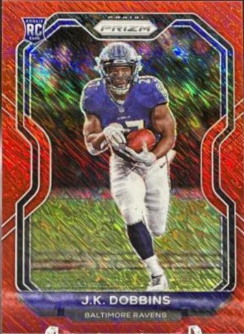 J. K. Dobbins [Autograph Red Shimmer] #379