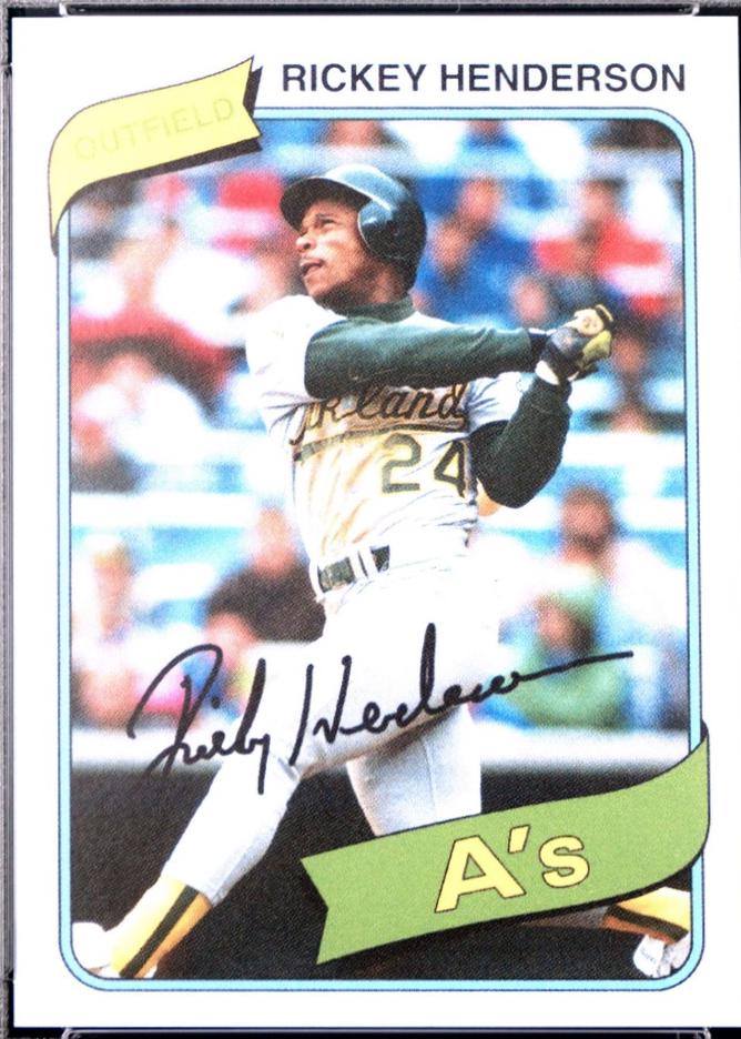 Rickey Henderson #51 2021 Topps Throwback Thursday Baseball