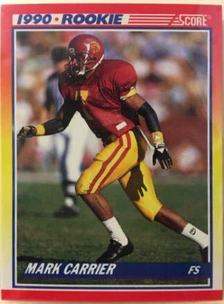 Mark Carrier #627 Football Cards 1990 Panini Score