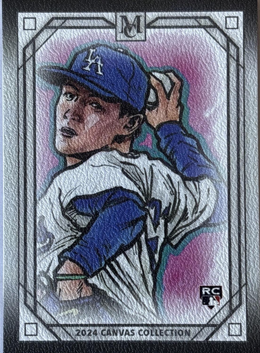 Yoshinobu Yamamoto #CCR-46 Baseball Cards 2024 Topps Museum Collection Canvas Collection Reprint