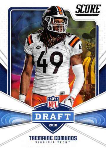 Tremaine Edmunds #16 Football Cards 2018 Score NFL Draft
