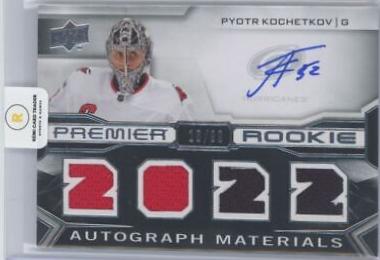 Pyotr Kochetkov #PRA-PK Hockey Cards 2022 Upper Deck Premier Rookie Auto Jersey