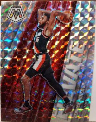 Derrick Jones Jr. #4 Basketball Cards 2020 Panini Mosaic Elevate