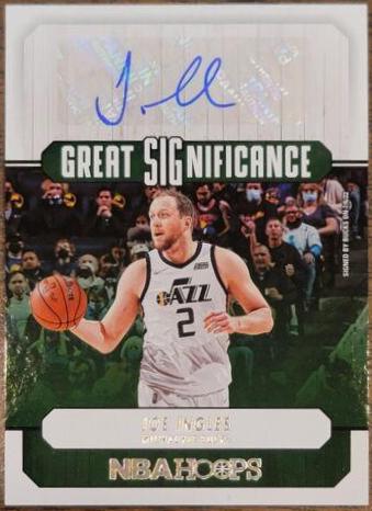 Joe Ingles #GS-JIB Basketball Cards 2022 Panini Hoops Great SIGnificance Autographs