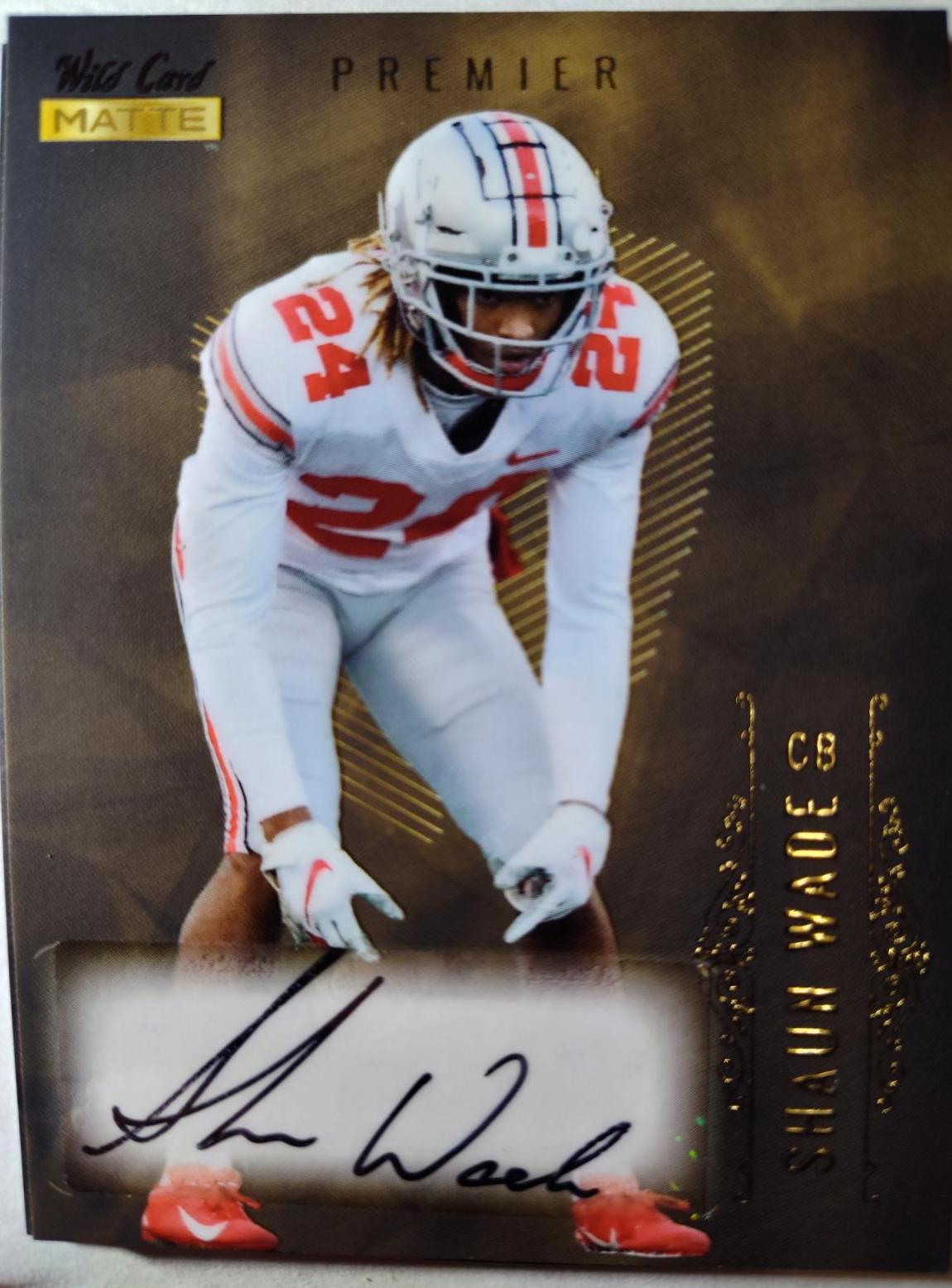Shaun Wade #MB-A Football Cards 2021 Wild Card Matte
