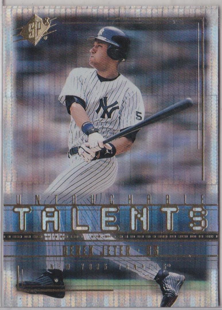 Derek Jeter #UT6 Baseball Cards 2001 SPx Untouchable Talents
