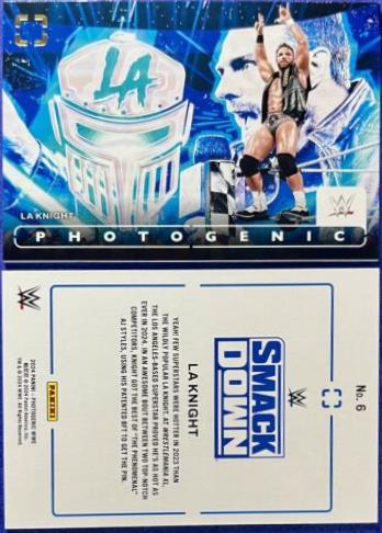 LA Knight #6 Wrestling Cards 2024 Panini PhotoGenic WWE