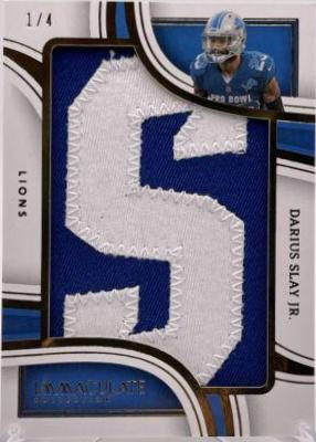 Darius Slay Jr. #3 Football Cards 2023 Panini Immaculate Nameplate Nobility