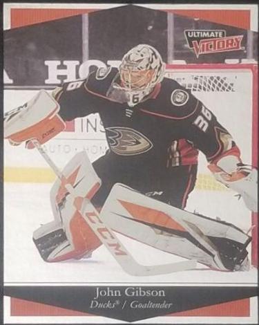 John Gibson #UV-12 Hockey Cards 2020 Upper Deck Ultimate Victory