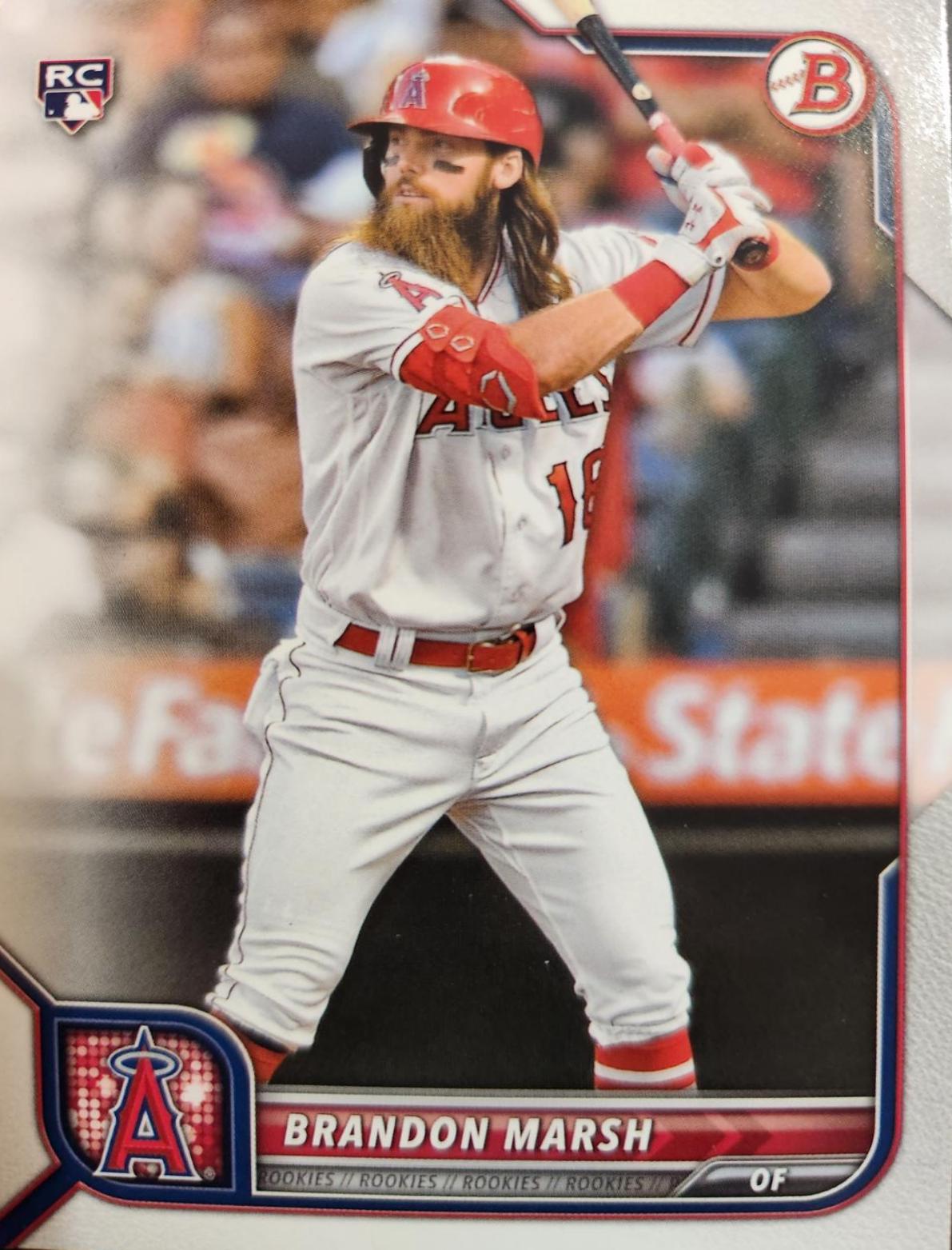 Brandon Marsh #81 Baseball Cards 2022 Bowman
