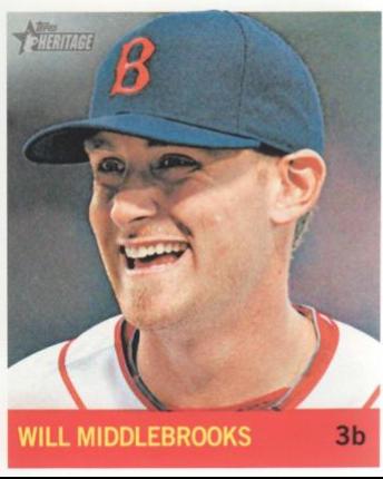Will Middlebrooks #60 Baseball Cards 2013 Topps Heritage