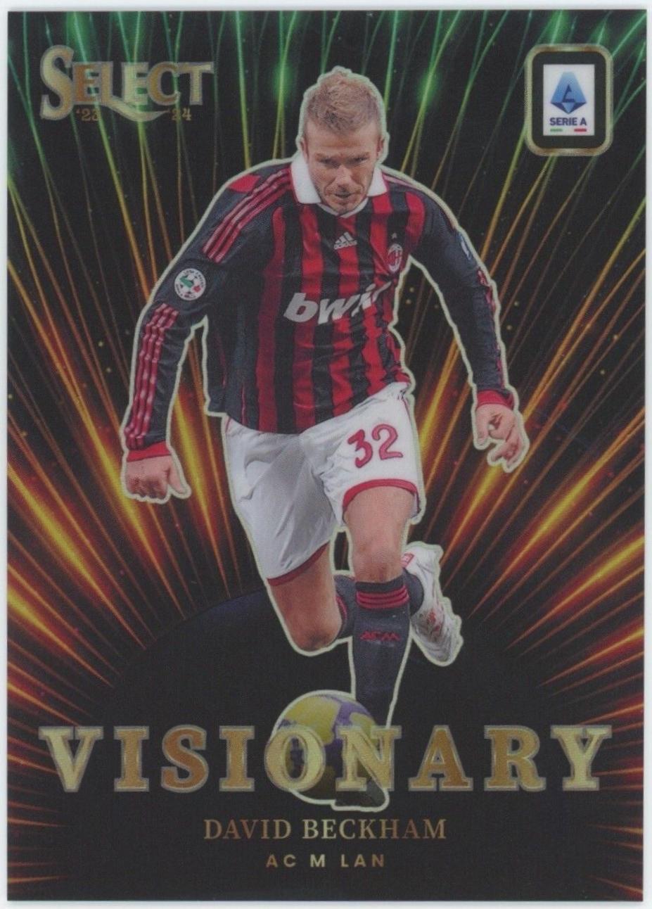 David Beckham #25 Soccer Cards 2023 Panini Select Serie A Visionary
