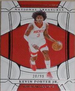 Kevin Porter Jr. #3 Basketball Cards 2021 Panini National Treasures
