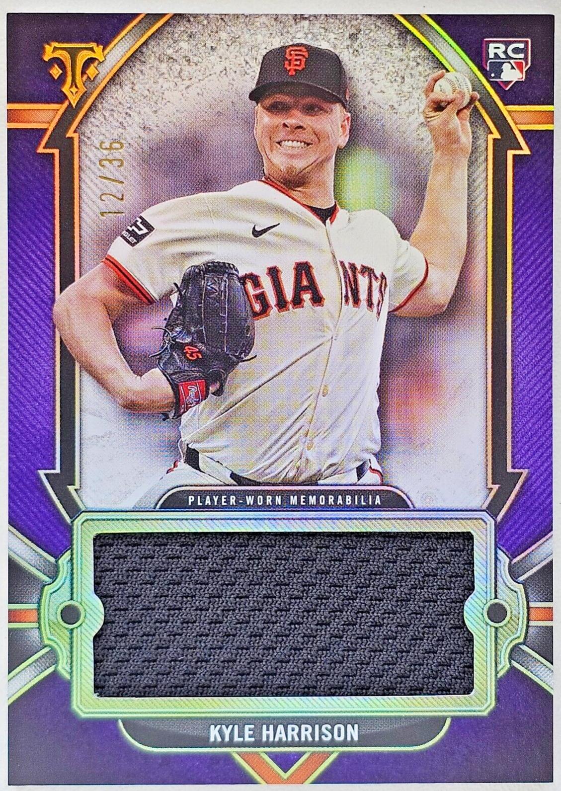 Kyle Harrison #SJR-KHA 2024 Topps Triple Threads Baseball Single Jumbo Relics