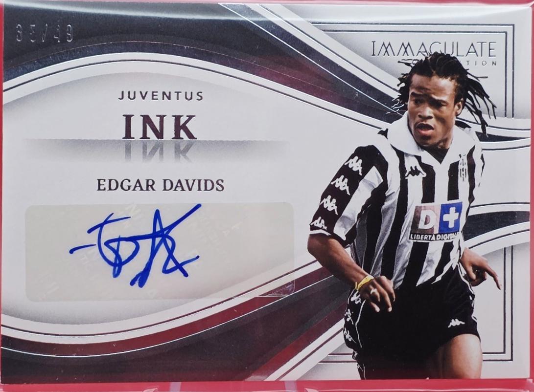 Edgar Davids #25 Soccer Cards 2023 Panini Immaculate Ink