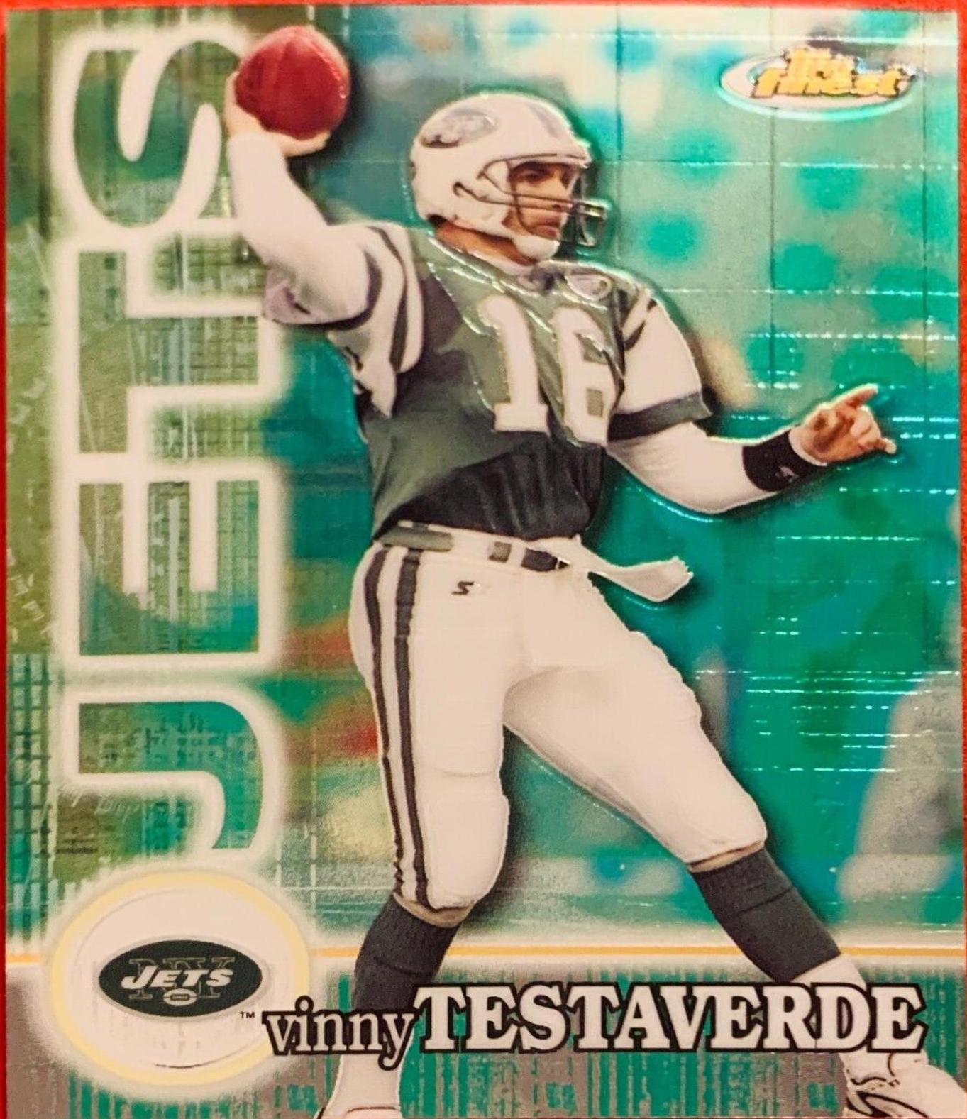Vinny Testaverde #6 Football Cards 2000 Topps Finest