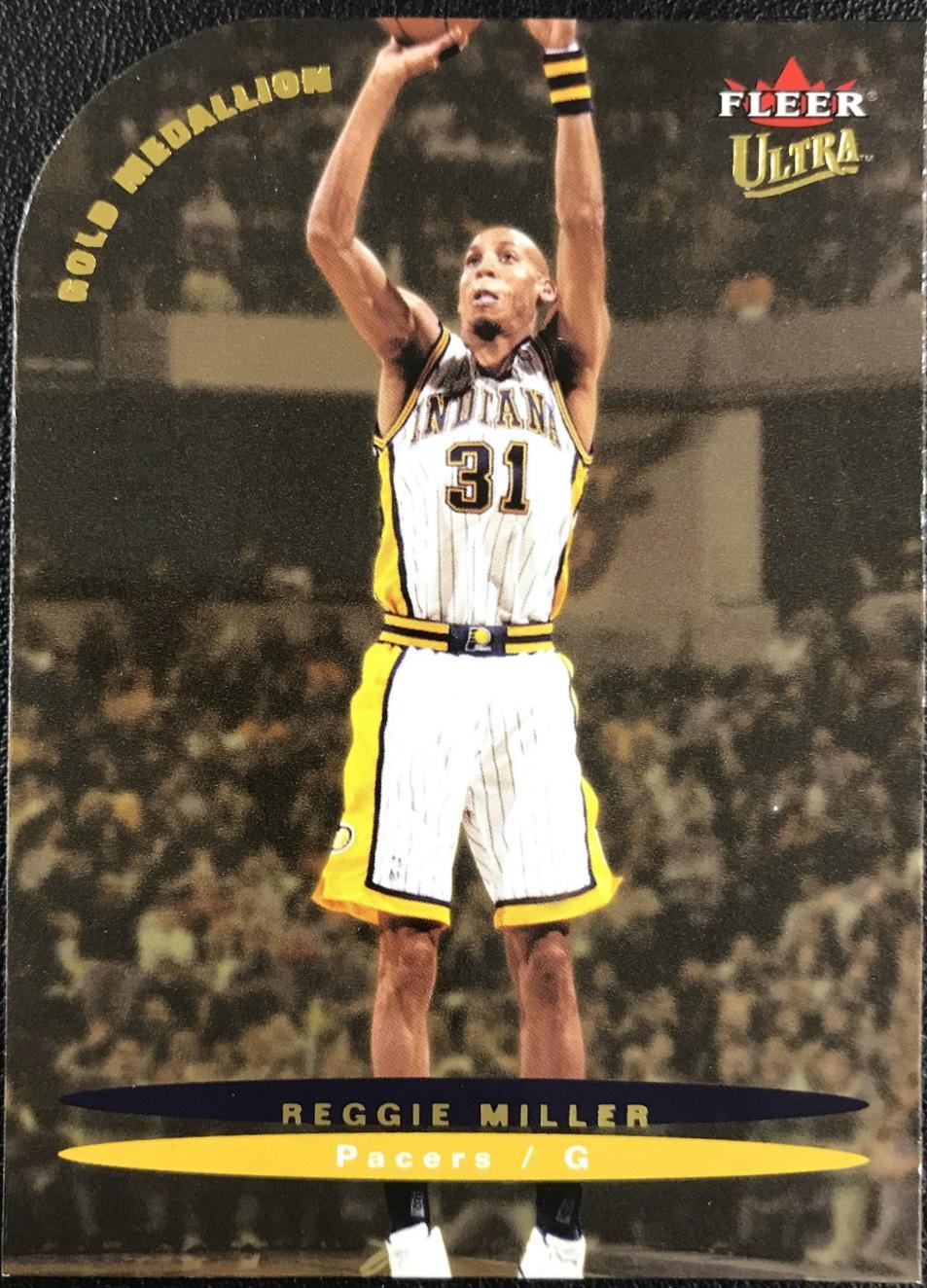 Reggie Miller #37 Basketball Cards 2003 Ultra Gold Medallion