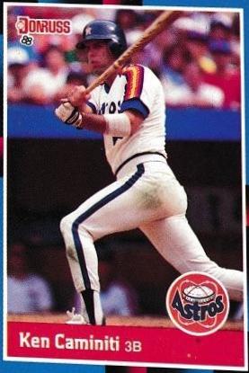 Ken Caminiti #308 Baseball Cards 1988 Donruss