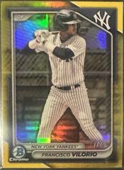 Francisco Vilorio [Gold Refractor] #BDC-107 Baseball Cards 2024 Bowman Draft Chrome Prices