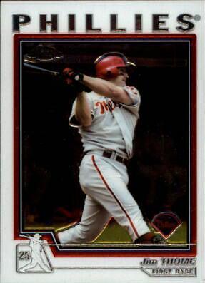 Jim Thome #1 Baseball Cards 2004 Topps Chrome