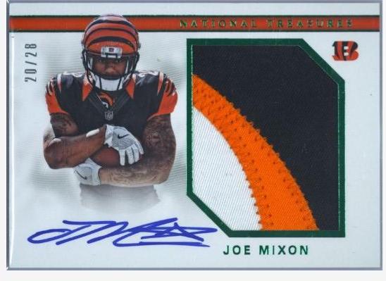 Joe Mixon #RMS-JMX Football Cards 2017 Panini National Treasures Rookie Signature Rps