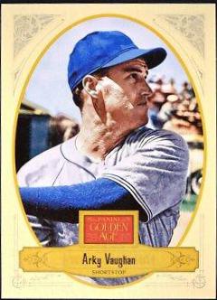Arky Vaughan #35 Baseball Cards 2012 Panini Golden Age