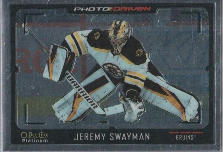 Jeremy Swayman #PD-15 Hockey Cards 2021 O-Pee-Chee Platinum Photo Driven