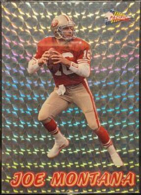 Joe Montana #42 Football Cards 1993 Pacific Prisms