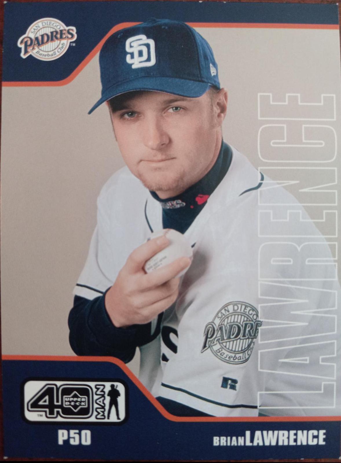 Mark Lawrence #854 Baseball Cards 2002 Upper Deck 40 Man