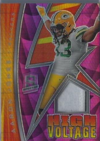 Aaron Jones #HV-AJO Football Cards 2022 Panini Spectra High Voltage