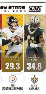 Tom Brady, Ben Roethlisberger & Alvin Kamara